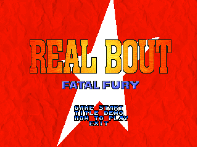 Fatal Fury title screen for Neo Geo CD